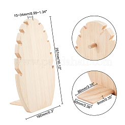 Présentoirs à bijoux en bois de pin&nbsp;NDIS-WH0006-04