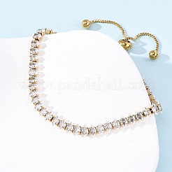 Bracelets de tennis en acier inoxydable 304 avec zircone cubique transparente&nbsp;BJEW-G754-03G-04
