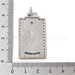 Pendenti in ottone con micro pavé di zirconi e smalto&nbsp;KK-H458-01P-06