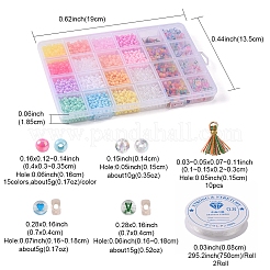 Kit de diy para hacer pulseras con letras y borlas&nbsp;DIY-FS0003-21