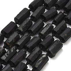 Natürliche schwarze Turmalin Perlen Stränge&nbsp;G-F716-01-A01