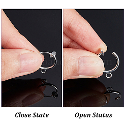 36 Stück 6 Farben Messing Clip-On Ohrring Zubehörse&nbsp;FIND-PH0006-40