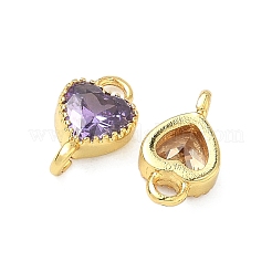 Verbindungsanhänger aus Messing mit kubischem Zirkonia-Pavé&nbsp;KK-L264-14G