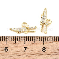 Messing micro pave klar zirkonia charme&nbsp;KK-CBA0C67-02G