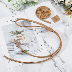 Kordelzug aus PU-Leder zur Herstellung von Beuteltaschen&nbsp;DIY-WH0430-711A-01
