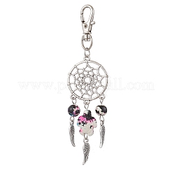 10 pz 5 stili rete intrecciata/ragnatela con decorazioni pendenti in lega a forma di ala&nbsp;HJEW-JM02975-02