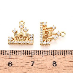 Breloques en laiton avec zircone cubique de micro pave&nbsp;KK-N263-85G