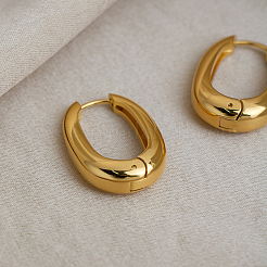 Pendientes de aro de acero inoxidable 304 para mujer&nbsp;DK7227