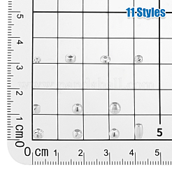 63 Stück 11 Stile 925 Sterlingsilberperlen&nbsp;STER-PH0003-28