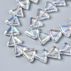 Chapelets de perles en verre électroplaqué&nbsp;EGLA-N008-002-A01