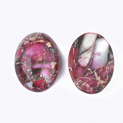 Ligne regalite d'or synthétique / jaspe impérial / cabochons de jaspe de sédiments marins&nbsp;G-S329-079E