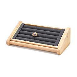 Présentoirs de bagues de bijoux en bois&nbsp;RDIS-K003-01B