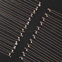 Colliers avec pendentif en forme de cœur et de lettre en alliage pour femmes&nbsp;NJEW-FS0001-09I