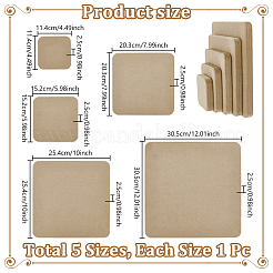 5 Stück 5 Stile MDF-Holzplatten&nbsp;DIY-UN0007-33