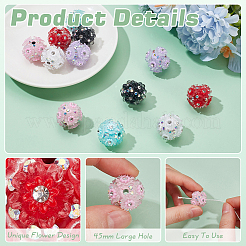 12 Stück 6 Farben handgefertigte Polymer Clay Perlen&nbsp;CLAY-PH0002-10