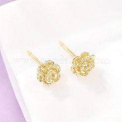 Clous d'oreilles en laiton&nbsp;EJEW-P346-01C-G