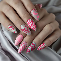 Plantillas de arte de uñas diy de acero inoxidable&nbsp;MRMJ-WH0092-121