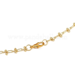 Collana con catena a maglie in ottone&nbsp;NJEW-JN05314