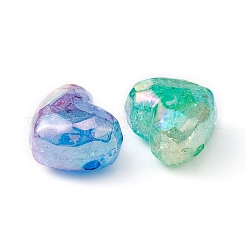 10 pz 5 colori perline acriliche craquelé trasparenti&nbsp;MACR-YW0002-64