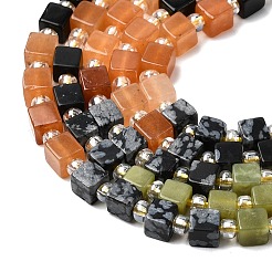 Perles en pierre d'or synthétique&nbsp;G-H333-03J