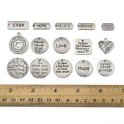 30 pz 15 stili pendenti in lega di stile tibetano&nbsp;TIBEP-FS0001-40
