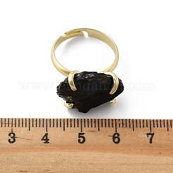 Natürliche Obsidian-Fingerringe&nbsp;RJEW-B122-01G-03