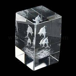 3D-Tierglasfigur mit Lasergravur&nbsp;DJEW-R013-01F