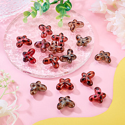16pcs perles acryliques transparentes&nbsp;OACR-TADJ0001-14
