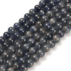 Chapelets de perles en saphir naturel&nbsp;G-L631-A02-5-6mm-AB