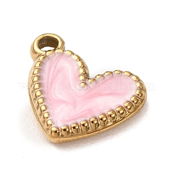Ciondoli in acciaio inossidabile 304 smaltati per San Valentino&nbsp;STAS-G399-03G-02