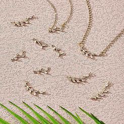Charms con zirconi cubici a foglia 10 pz&nbsp;JX396A
