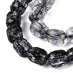 Transparent Knistern Glasperlen Stränge&nbsp;GLAA-Q108-04A-01
