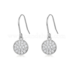 Boucles d'oreilles pendantes en argent sterling pavé de moissanite pour femme&nbsp;ZF9652