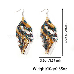Vintage-Ohrhänger im böhmischen Stil aus Glasemaille&nbsp;TA8600