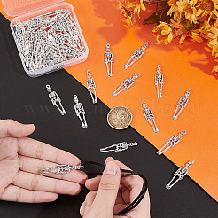 60 pendentif en alliage de style tibétain pour Halloween&nbsp;TIBEP-UN0001-17