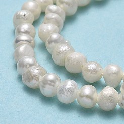 Brins de perles de culture d'eau douce naturelles&nbsp;PEAR-F018-04D-01