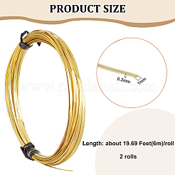 Fil d'artisanat en laiton&nbsp;CWIR-WH0007-07B
