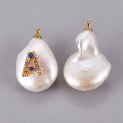 Natürliche kultivierte Süßwasserperlenanhänger&nbsp;PEAR-F008-32G-A