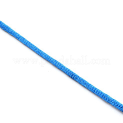 Polyester-Satin-Rattenschwanzkordel&nbsp;LS-OCOR-WH0066-43F