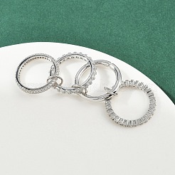 Bagues en laiton avec micro pavé de zircons cubiques pour femmes&nbsp;RJEW-P160-01I-P