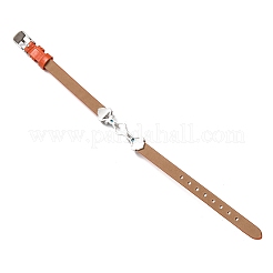 Verstellbare Armbandherstellung aus Rindsleder für Perlen&nbsp;BJEW-P394-05P