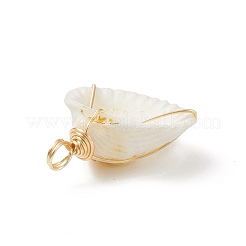 Pendentifs enveloppés de fil de cuivre en spirale naturelle&nbsp;PALLOY-TA00015
