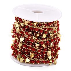 Chaînes de perles en verre manuels&nbsp;CHC-I038-14G-02