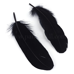 Аксессуары костюма гуся перо, окрашенные, чёрные, 160~215x36~47 мм