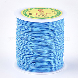 Hilo de nylon, azul aciano, 1.5mm, alrededor de 120.29 yarda (110 m) / rollo