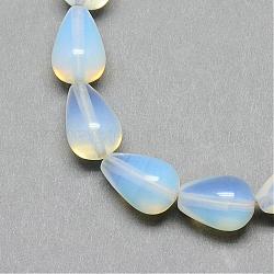 Chapelets de perles d'opalite, larme, 14~15x10mm, Trou: 1.5mm, Environ 28 pcs/chapelet, 15.75 pouce