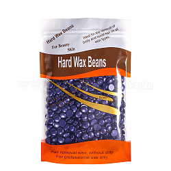 Hard Wax Beans, Body Hair Removal, Depilatory Hot Film Wax, DarkSlate Blue, 24x15cm, net weight: 300g/bag