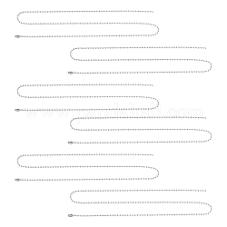 Collares de cadena de bolas unicraftale classic plain 304 de acero inoxidable para hombre y mujer, color acero inoxidable, 23.6 pulgada (59.9 cm), 2.4mm, 20 unidades / caja