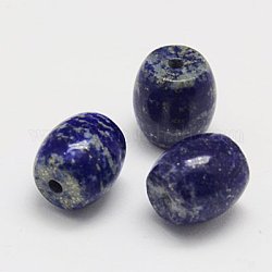 Natural Lapis Lazuli Beads, Barrel, Midnight Blue, 14x13mm, Hole: 2mm