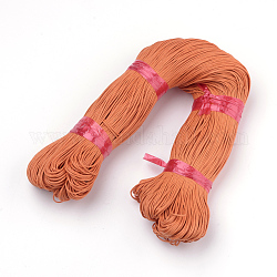 Вощеный хлопок шнур, темно-оранжевый, 1 мм, около 360 ярд / пучок (330 м / пучок)